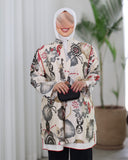 Printed Cotton Shirt – Beige