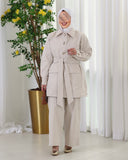 Belted Utility Parachute Set – Beige