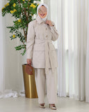 Belted Utility Parachute Set – Beige