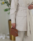 Belted Utility Parachute Set – Beige