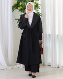 Pinstripe Barbie Fabric Set – Black