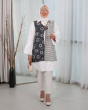 Contrast Panel Turkish Linen & Poplin Shirt – Grey