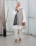 Contrast Panel Turkish Linen & Poplin Shirt – Grey